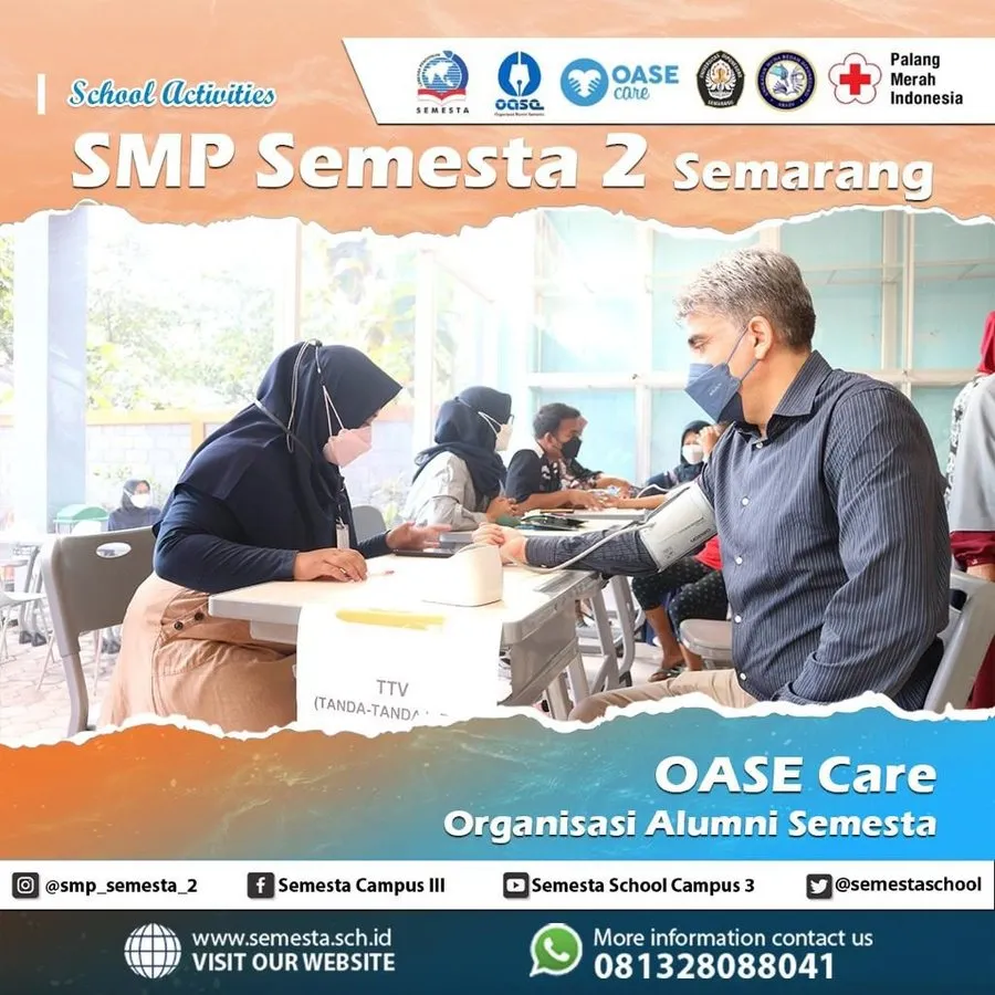 Poster OASE Care, kegiatan Organisasi Alumni Semesta